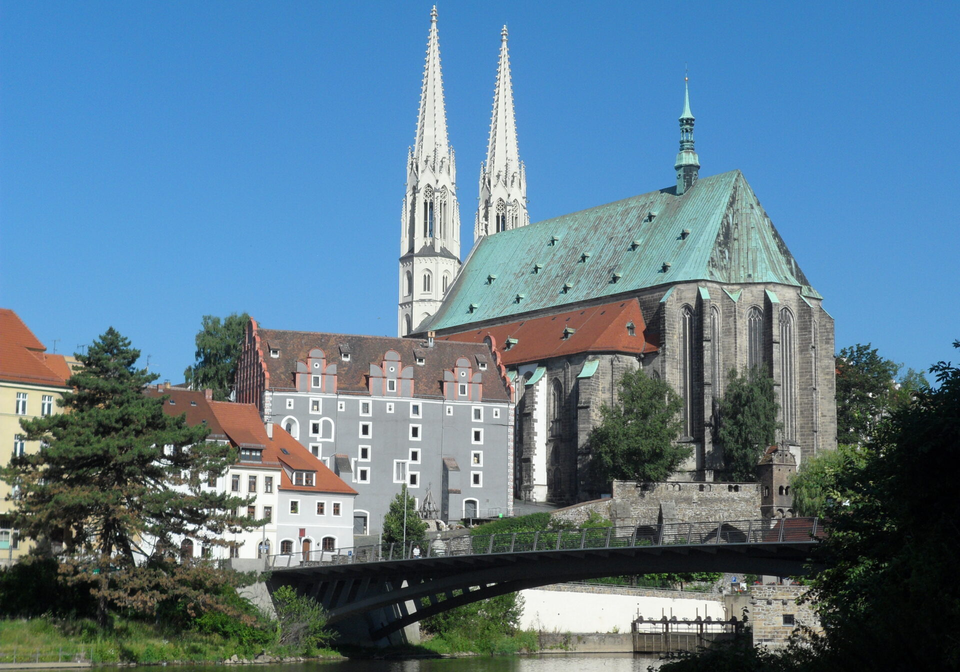 Altstadtbrücke und Peterskirche in Görlitz